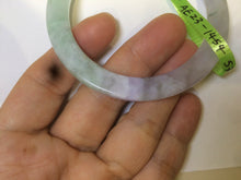Load image into Gallery viewer, 52.7mm Certified Type A 100% Natural sunny green/purple/white thin Jadeite Jade bangle AE23-1454