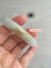 Load image into Gallery viewer, 51mm Certified Type A 100% Natural yellow/white Jadeite Jade bangle M33-0091