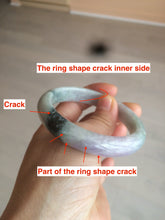 Load image into Gallery viewer, 54.5mm certified Type A 100% Natural green/purple/white  jadeite jade bangle AB69-9790