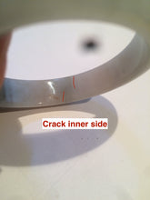 Load image into Gallery viewer, 56mm certified 100% natural Type green/white jadeite jade bangle A39-1623