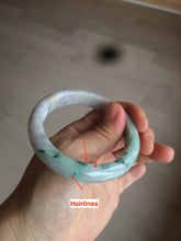 Load image into Gallery viewer, 53.7mm Certified Type A 100% Natural green/purple/brown Jadeite Jade bangle AR58-0523
