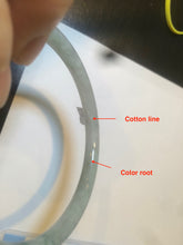 Load image into Gallery viewer, 57mm Certified type A 100% Natural icy watery light green slim round cut jadeite jade bangle AS22-0145