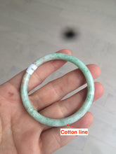 Load image into Gallery viewer, 49.7mm Certified Type A 100% Natural sunny green/red slim Jadeite Jade bangle AQ22-0186