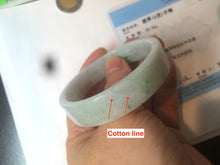 Load image into Gallery viewer, 51.7mm Certified type A 100% Natural sunny green Jadeite Jade bangle AM32-7276