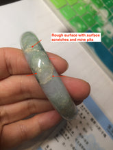 Load image into Gallery viewer, 58.5mm Certified Type A 100% Natural light green/purple jadeite jade bangle U128-9906