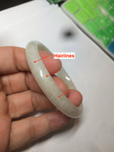 Load image into Gallery viewer, 55.5 mm Certified type A 100% Natural beige/yellow/white Jadeite bangle S43-7293