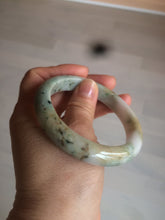 Load image into Gallery viewer, 56.6mm Certified Type A 100% Natural sunny green brown Jadeite Jade bangle AQ11-9156