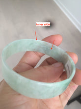 Load image into Gallery viewer, 54.3mm Certified Type A 100% Natural apple green thin jadeite jade bangle AQ47-8070
