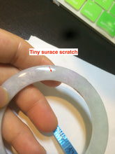 Load image into Gallery viewer, 53mm Certified type A 100% Natural green purple Jadeite Jade bangle AJ54-4581