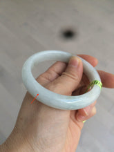 Load image into Gallery viewer, 56mm certified type A 100% Natural light green/white/brown Jadeite Jade bangle R89-0275