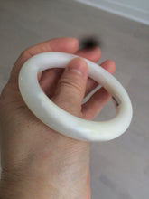 Load image into Gallery viewer, 55mm Certified 100% Natural white nephrite Jade bangle HT18-7872