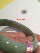 Load image into Gallery viewer, 56mm Certified Type A 100% Natural green/brown Jadeite Jade bangle B17-6727