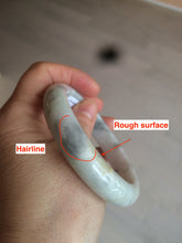 Load image into Gallery viewer, 59mm Certified Type A 100% Natural green black purple gray Jadeite Jade bangle C68-7535