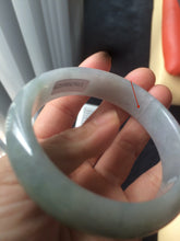 Load image into Gallery viewer, Sale! Certified 57.5mm Type A 100% Natural light green/purple Jadeite Jade bangle N20-7911