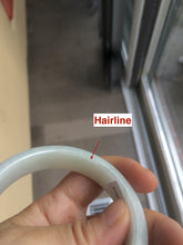 Load image into Gallery viewer, 55.9mm Certified Type A 100% Natural white Jadeite Jade bangle W63-6216