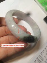 Load image into Gallery viewer, 54.5mm Certified Type A 100% Natural white/green/purple/yellow (FU LU SHOU) Jadeite Jade bangle AF63-9783