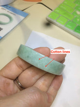 Load image into Gallery viewer, 50.6mm Certified type A 100% Natural apple green Jadeite Jade bangle X78-7271
