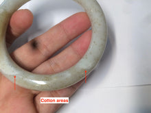 Load image into Gallery viewer, 57.3mm 100% Natural beige brown round cut nephrite Jade bangle HT57