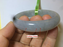 Load image into Gallery viewer, 50mm Certified Type A 100% Natural icy light green oval Jadeite Jade bangle N59-3920