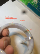 Load image into Gallery viewer, 53.5mm certificated Type A 100% Natural light purple/white/yellow Jadeite Jade bangle AH63-4028