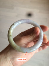 Load image into Gallery viewer, 59.2mm Certified Type A 100% Natural green/yellow/purple round cut Jadeite Jade bangle AT42-1631