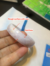 Load image into Gallery viewer, 50mm certified Type A 100% Natural green/purple/yellow (FU LU SHOU) Jadeite Jade bangle AS46-2626