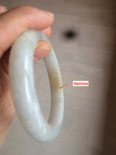 Load image into Gallery viewer, 52.6mm 100% natural certified green/white/yellow jadeite jade bangle W91-1957