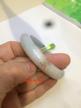Load image into Gallery viewer, 52.7mm certified Type A 100% Natural green/brown/white Jadeite Jade bangle AE22-3033