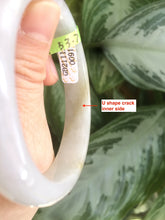 Load image into Gallery viewer, 51mm Certified Type A 100% Natural yellow/white Jadeite Jade bangle M33-0091