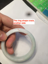 Load image into Gallery viewer, 53.8mm certified 100% natural Type A fresh light green/purple/white jadeite jade bangle AB72-9458