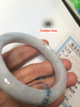 Load image into Gallery viewer, 52.4 mm Certified Type A 100% Natural white Jadeite Jade bangle D2-1408