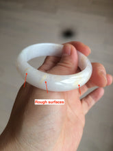 Load image into Gallery viewer, 48mm Type A 100% Natural sunny green/purple/yellow oval Jadeite Jade bangle W82-7916