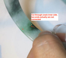 Load image into Gallery viewer, 54mm Certificated sunny green jadeite jade bangle AS11-0444