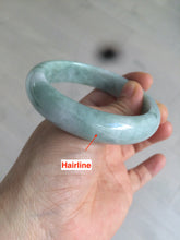 Load image into Gallery viewer, 58.5mm certificated Type A 100% Natural green Jadeite Jade bangle Y111-0484