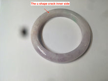 Load image into Gallery viewer, 53.5mm certified 100% natural Type A green/purple jadeite jade bangle AQ57-5347