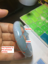 Load image into Gallery viewer, 53.5mm 100% natural Type A green/yellow/purple jadeite jade bangle AS31-0528