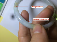 Load image into Gallery viewer, 57.7mm Certified Type A 100% Natural light green/yellow/white Jadeite Jade bangle N61-5752