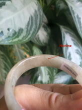 Load image into Gallery viewer, 50.5mm Certified Type A 100% Natural icy gary/green/brown oval Jadeite Jade bangle Z57-5353