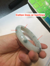 Load image into Gallery viewer, 58mm Certified Type A 100% Natural icy light green Jadeite Jade bangle C27-2362