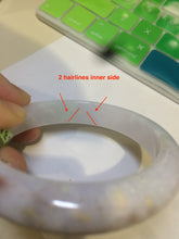 Load image into Gallery viewer, 56mm certificated Type A 100% Natural white/red/brown Jadeite Jade bangle AE24-5700