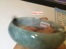 Load image into Gallery viewer, 51.5mm certified 100% natural Type A green/yellow oval jadeite jade bangle S30-1037