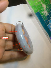 Load image into Gallery viewer, 54mm certified 100% natural Type A green/purple/yellow (Fu Lu Shou) jadeite jade bangle AH69-2634