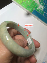 Load image into Gallery viewer, 56mm certified Type A 100% Natural sunny green/yellow Jadeite Jade bangle AR15-2704