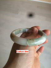 Load image into Gallery viewer, 56.6mm Certified Type A 100% Natural sunny green brown Jadeite Jade bangle AQ11-9156