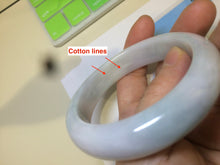 Load image into Gallery viewer, 53.5mm 100% natural Type A green/white jadeite jade bangle R76-5678
