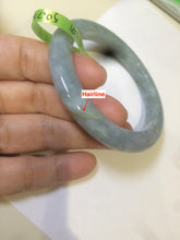 Load image into Gallery viewer, 50.7mm Certified Type A 100% Natural green/blue/yellow snowy Jadeite Jade bangle AJ37-5271