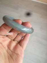 Load image into Gallery viewer, 56mm Certified type A 100% Natural smoky gray/black Jadeite bangle AF11-5972