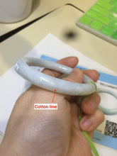 Load image into Gallery viewer, 52mm certified Type A 100% Natural green/orange/white round cut Jadeite Jade bangle R72-5679