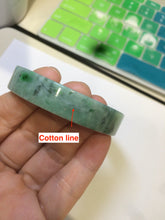 Load image into Gallery viewer, 50.6mm Certified type A 100% Natural apple green Jadeite Jade bangle AH41-7281