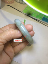 Load image into Gallery viewer, 54mm Certified Type A 100% Natural light green/dark green jadeite jade bangle AJ15-2014